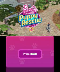 Barbie and Her Sisters: Puppy Rescue Title Screen